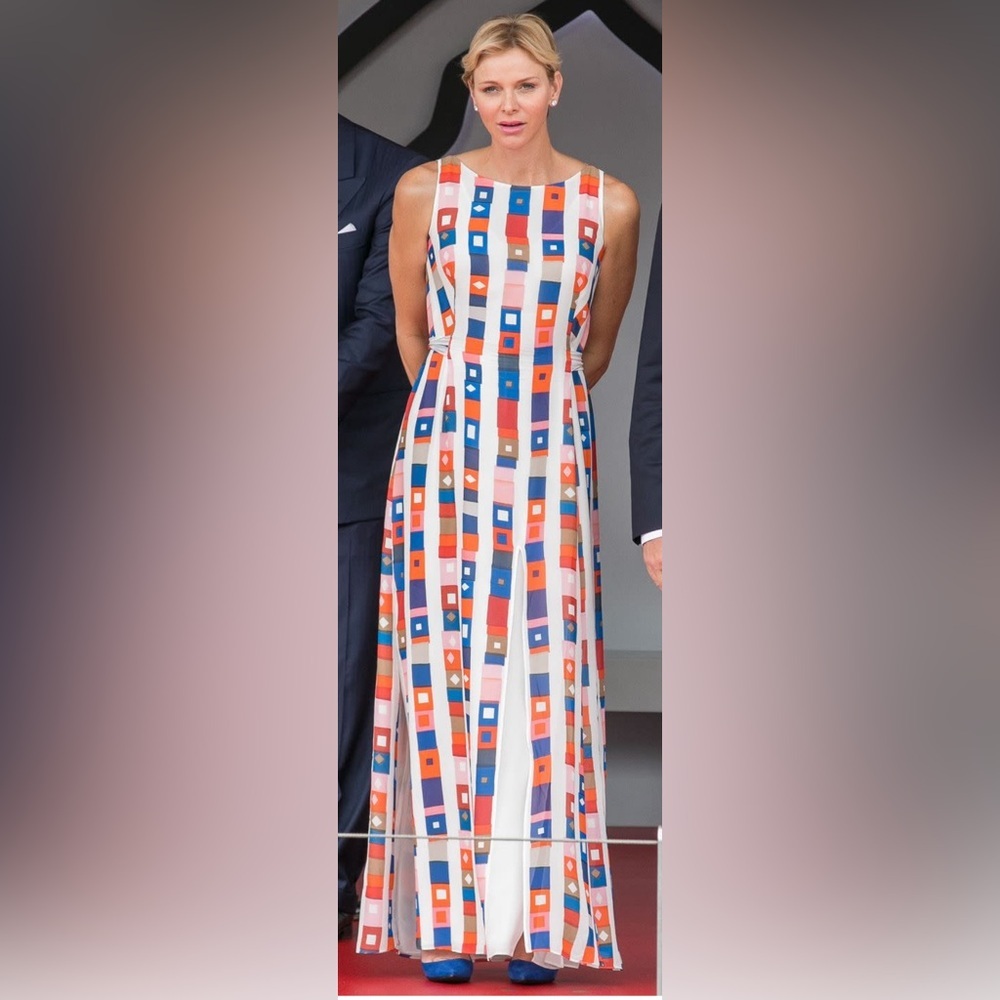 Blue Christian Dior Graded Heel Pumps Suede Calfskin size 9 women.